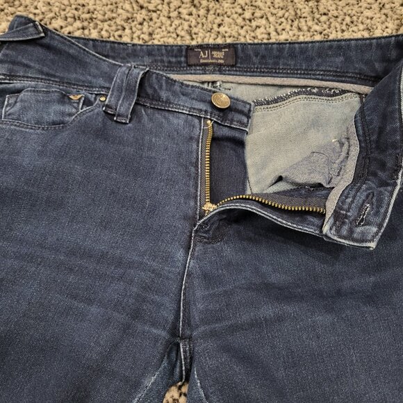 Armani Jeans Skinny Jeans J282E Style Waist 27 Dark Denium Y2K Low Rise - Picture 9 of 9